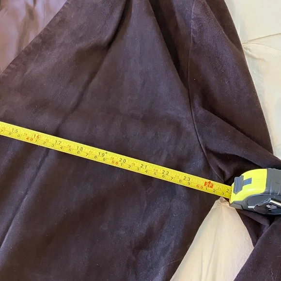 Eileen Fisher chocolate brown Suede Jacket - Picture 7 of 8